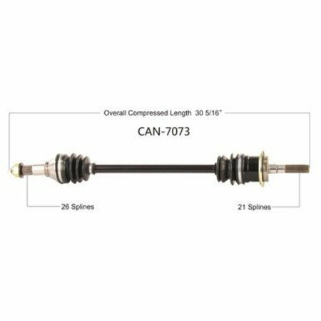 WIDE OPEN OE Replacement CV Axle for CAN AM FRONT RIGHT MAVERICK 1000 XMR 17-18 CAN-7073